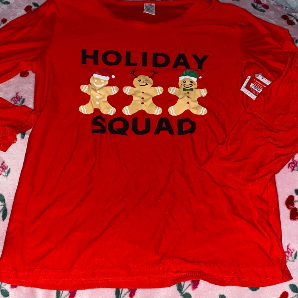 Holiday Squad Red Long Sleeve Shirt